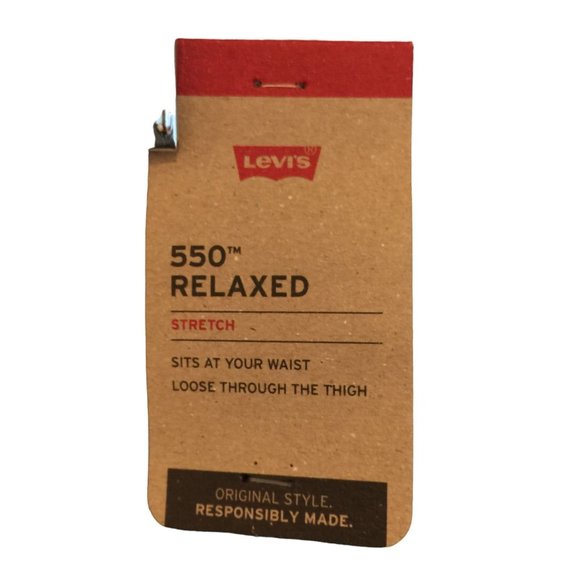 LEVIS 550 Relaxed 36 x 30 Stretch Men's Jeans Loose through the Thigh - Picture 4 of 6